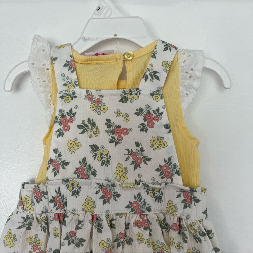 NWT Baby Girl Little Lass 2pc. Floral Dress 18M‎ - Picture 3 of 11